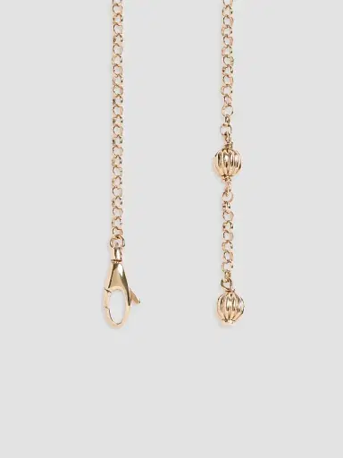 Valentino Garavani Women's VLogo Signature Bracelet in Metal and Swarovski Crystals - Gold Crystal | Thumbnail 4