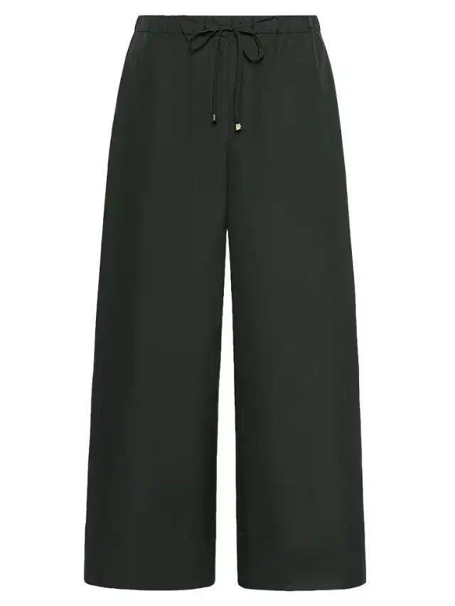Max Mara Women's Cotton Poplin Jogging Trousers - Green