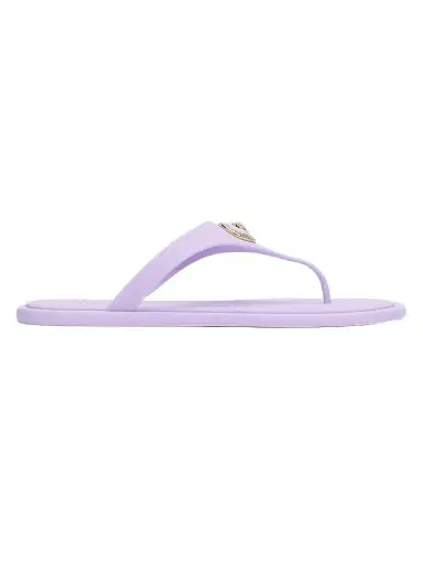 Versace Women's Medusa Baroque Flip-Flops - Dusty Lavender Gold | Thumbnail 1 Versace Women's Medusa Baroque Flip-Flops - Dusty Lavender Gold | Thumbnail 1