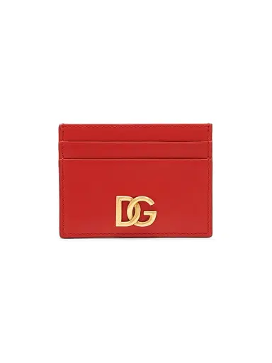Dolce & Gabbana Women's Logo Leather Card Case | Thumbnail 1