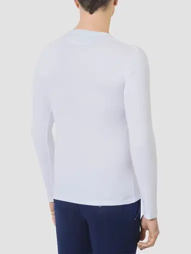 Stefano Ricci Men's Dragon Crystal Embroidered Logo T-Shirt - White | Thumbnail 3 Stefano Ricci Men's Dragon Crystal Embroidered Logo T-Shirt - White | Thumbnail 3
