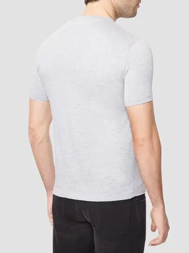 Stefano Ricci Men's Tiger Embroidered Design T-Shirt - Grey | Thumbnail 3 Stefano Ricci Men's Tiger Embroidered Design T-Shirt - Grey | Thumbnail 3