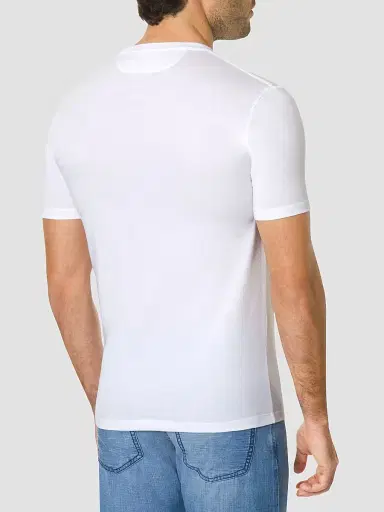 Stefano Ricci Men's Eagle Embroidered Logo T-Shirt - White | Thumbnail 3