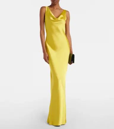 Norma Kamali Maria satin gown | Thumbnail 2