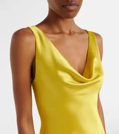 Norma Kamali Maria satin gown | Thumbnail 3
