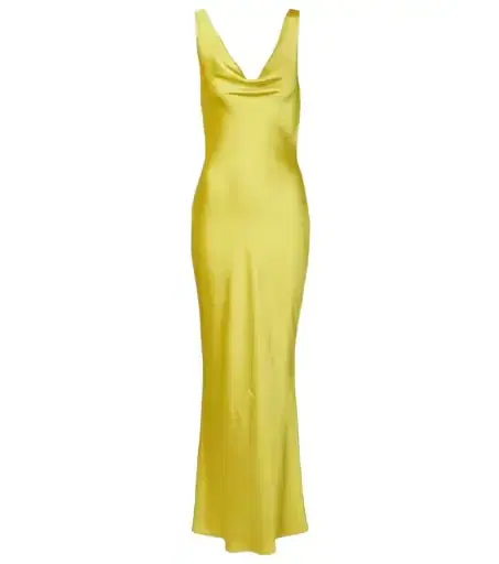 Norma Kamali Maria satin gown
