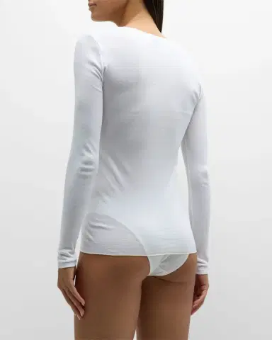 Hanro Cotton Seamless Long-Sleeve Top | Thumbnail 3