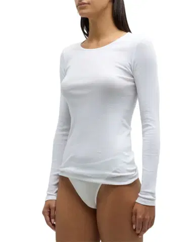 Hanro Cotton Seamless Long-Sleeve Top | Thumbnail 1