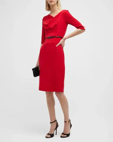 BLACK HALO Jackie 3/4-Sleeve Sheath Dress | Thumbnail 2 BLACK HALO Jackie 3/4-Sleeve Sheath Dress | Thumbnail 2