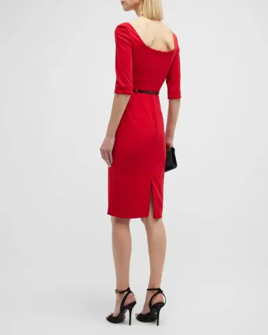 BLACK HALO Jackie 3/4-Sleeve Sheath Dress | Thumbnail 3 BLACK HALO Jackie 3/4-Sleeve Sheath Dress | Thumbnail 3
