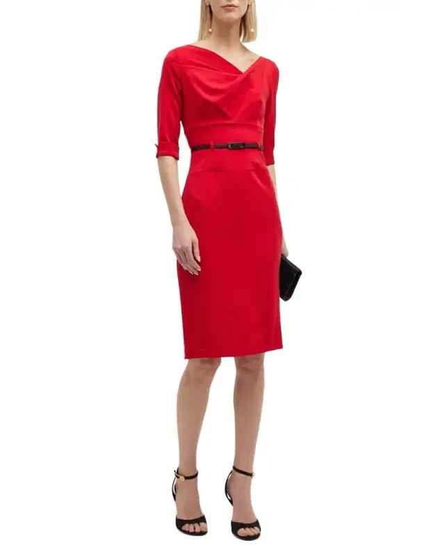 BLACK HALO Jackie 3/4-Sleeve Sheath Dress