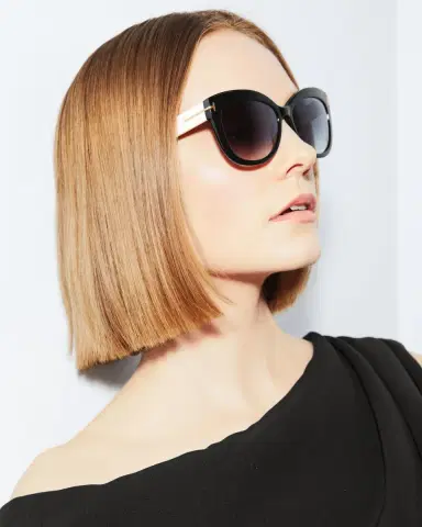 Tom Ford Alistair Two-Tone Squared Cat-Eye Sunglasses | Thumbnail 2