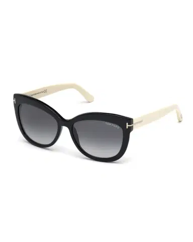 Tom Ford Alistair Two-Tone Squared Cat-Eye Sunglasses | Thumbnail 1
