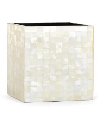 Labrazel Capiz Ivory Wastebasket | Thumbnail 2