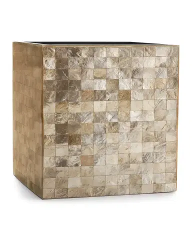 Labrazel Capiz Champagne Wastebasket | Thumbnail 2