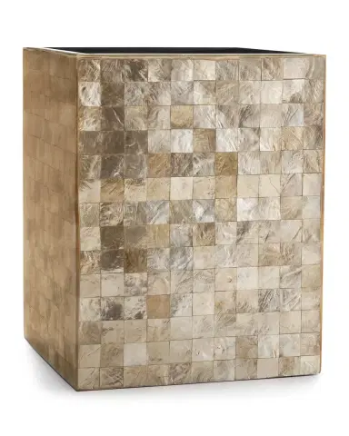 Labrazel Capiz Champagne Wastebasket | Thumbnail 1