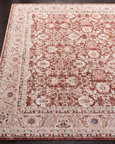 Lauren Ralph Lauren Warwick Red Power-Loomed Rug | Thumbnail 2