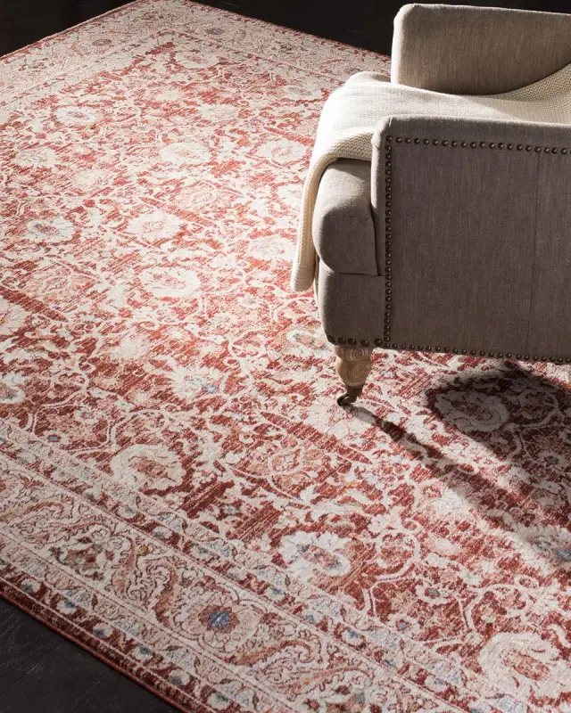 Lauren Ralph Lauren Warwick Red Power-Loomed Rug