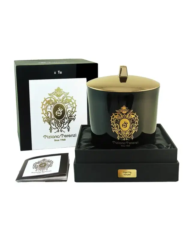 Tiziana Terenzi 17.6 oz. Capri Fig Black Maxi Glass Candle