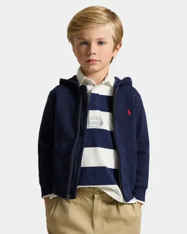 Ralph Lauren Childrenswear Boy's Knitted Fleece Hoodie | Thumbnail 2