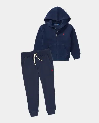 Ralph Lauren Childrenswear Boy's Knitted Fleece Hoodie | Thumbnail 3