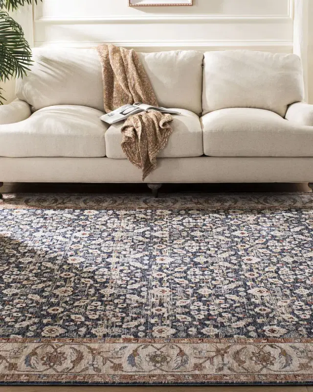 Lauren Ralph Lauren Carlingford Navy Power-Loomed Rug