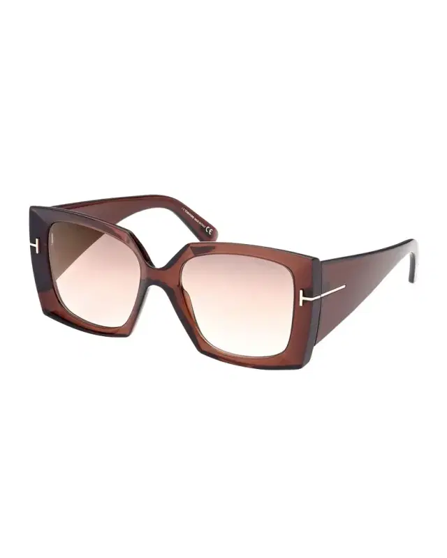 TOM FORD Jacquetta Square Injection Plastic Sunglasses