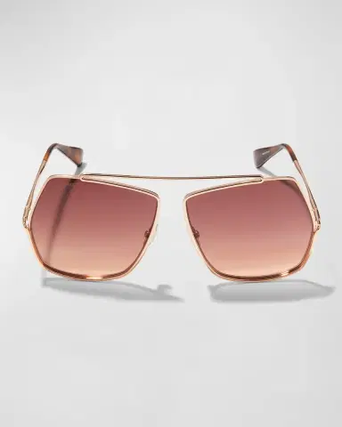 Max Mara Elsa Geo Metal Butterfly Sunglasses | Thumbnail 2