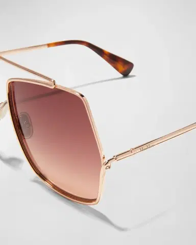 Max Mara Elsa Geo Metal Butterfly Sunglasses | Thumbnail 3