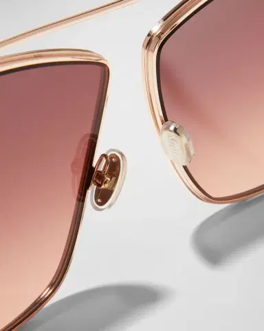 Max Mara Elsa Geo Metal Butterfly Sunglasses | Thumbnail 4