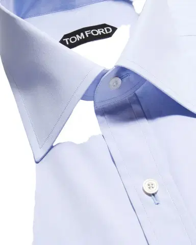 Tom Ford Men's Solid Point Collar Dress Shirt | Thumbnail 1 Tom Ford Men's Solid Point Collar Dress Shirt | Thumbnail 1