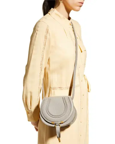 Chloé Marcie Small Crossbody Bag in Grained Leather | Thumbnail 2