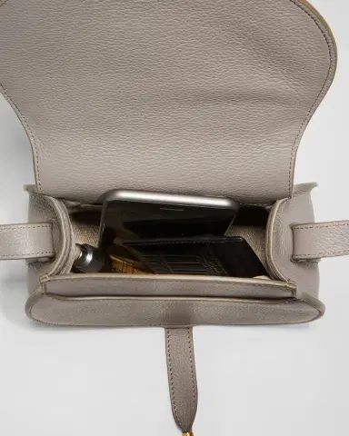 Chloé Marcie Small Crossbody Bag in Grained Leather | Thumbnail 3