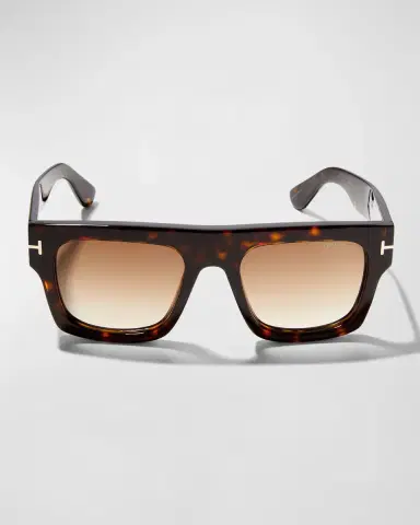 TOM FORD Fausto Square Acetate Sunglasses | Thumbnail 2
