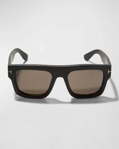 TOM FORD Fausto Square Acetate Sunglasses | Thumbnail 2