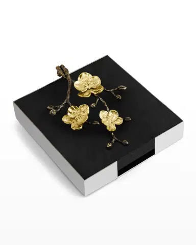 Michael Aram Gold Orchid Dinner Napkin Holder | Thumbnail 2 Michael Aram Gold Orchid Dinner Napkin Holder | Thumbnail 2