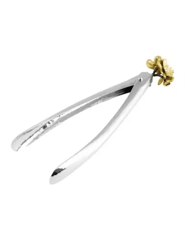 Michael Aram Gold Orchid Large Lock Spring Tongs | Thumbnail 1