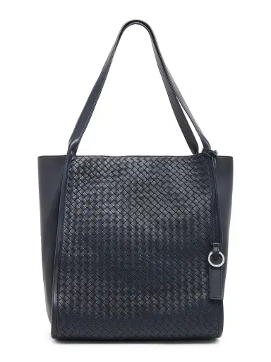 Bottega Veneta Men's Corriere Intrecciato Leather Tote Bag | Thumbnail 1 Bottega Veneta Men's Corriere Intrecciato Leather Tote Bag | Thumbnail 1