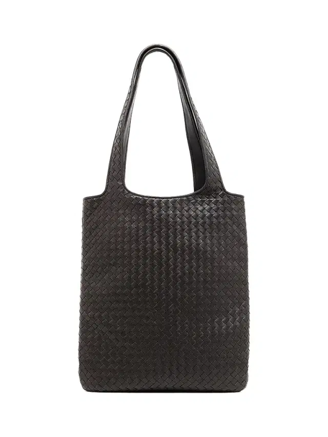 Bottega Veneta Men's Intrecciato Leather Tote Bag - Espresso Silver