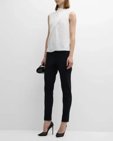 Giorgio Armani Silk Cross-Front Blouse | Thumbnail 2