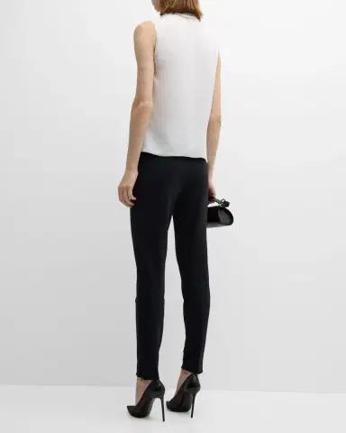 Giorgio Armani Silk Cross-Front Blouse | Thumbnail 3