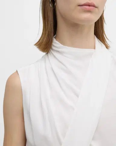 Giorgio Armani Silk Cross-Front Blouse | Thumbnail 4