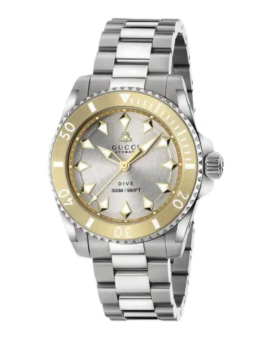 Gucci Men's Dive Two-Tone Bracelet Watch, 40mm | Thumbnail 1 Gucci Men's Dive Two-Tone Bracelet Watch, 40mm | Thumbnail 1