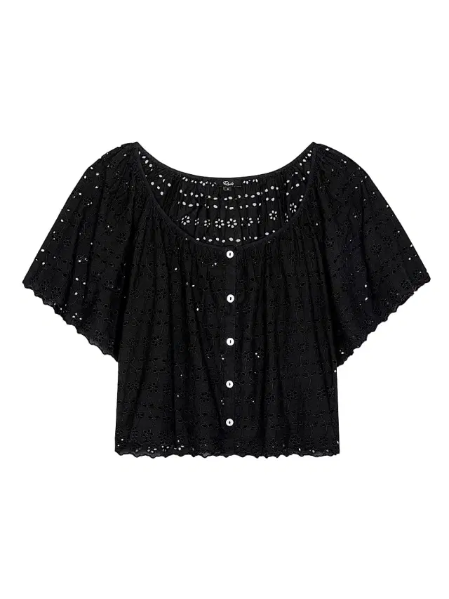Rails Women's Miller Eyelet Cotton Top - Black Eyelet