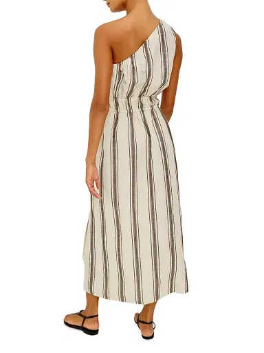 RAILS Women's Selani Striped Linen-Blend Midi Dress - Sequoia Stripe | Thumbnail 5