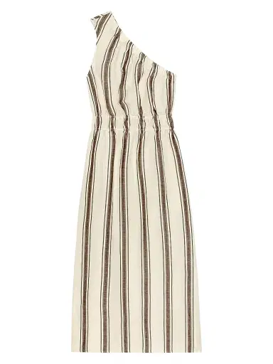 RAILS Women's Selani Striped Linen-Blend Midi Dress - Sequoia Stripe | Thumbnail 1