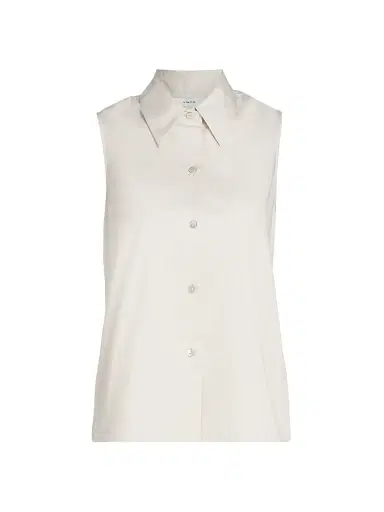 Vince Women's Relaxed Sleveless Button-Front Top | Thumbnail 1