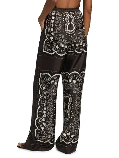 Nili Lotan Women's Morgan Silk Bandana Pants | Thumbnail 5 Nili Lotan Women's Morgan Silk Bandana Pants | Thumbnail 5