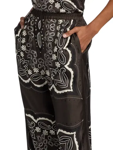 Nili Lotan Women's Morgan Silk Bandana Pants | Thumbnail 6 Nili Lotan Women's Morgan Silk Bandana Pants | Thumbnail 6
