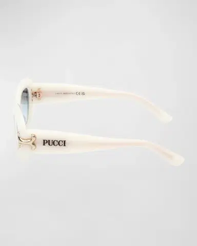 PUCCI Filigree Acetate Oval Sunglasses | Thumbnail 3 PUCCI Filigree Acetate Oval Sunglasses | Thumbnail 3